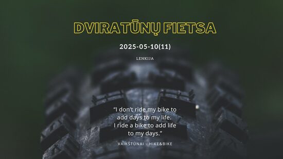 Dviratūnų fiesta 🚲🎉(Lenkija)